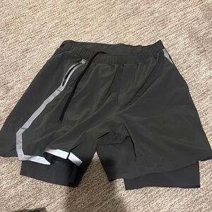 Lululemon 2 in 1 running shorts
